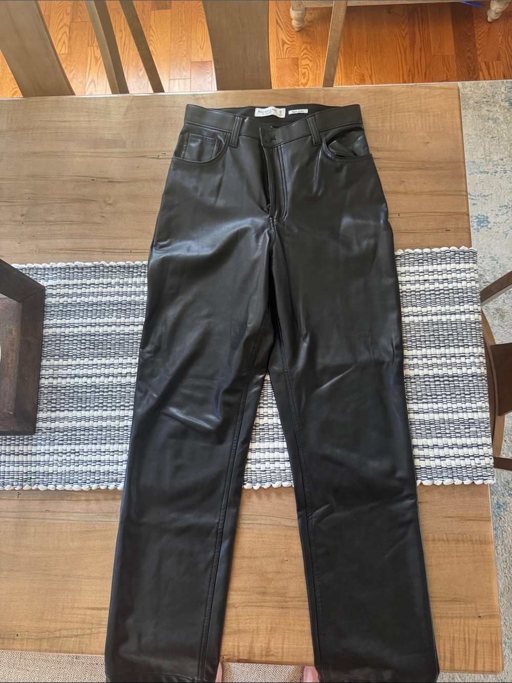 Abercrombie & Fitch Black Straight Leg Jeans
